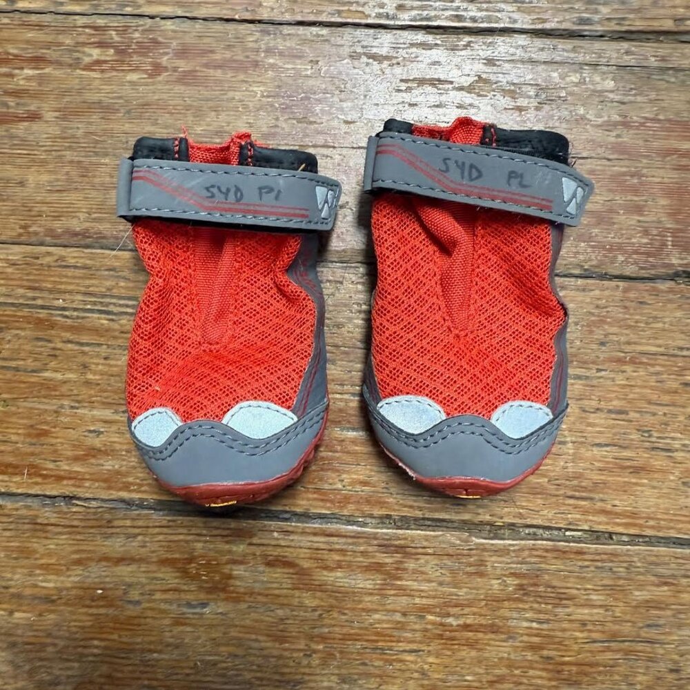 2.25" Ruffwear Grip Trex Dog Boots Red, Vibram Soles